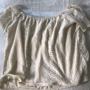 Off the Shoulder Lace Top